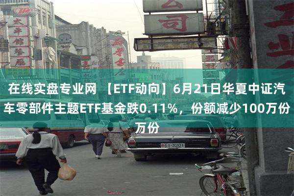 在线实盘专业网 【ETF动向】6月21日华夏中证汽车零部件主题ETF基金跌0.11%，份额减少100万份