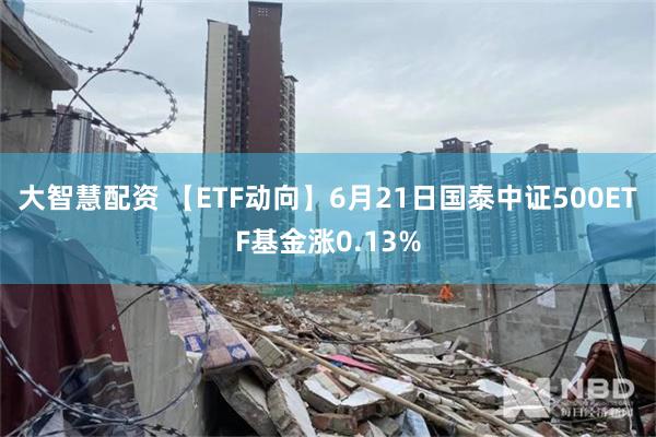 大智慧配资 【ETF动向】6月21日国泰中证500ETF基金涨0.13%