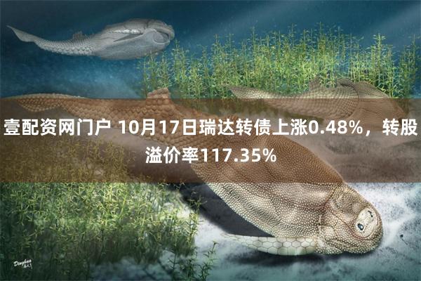 壹配资网门户 10月17日瑞达转债上涨0.48%，转股溢价率117.35%