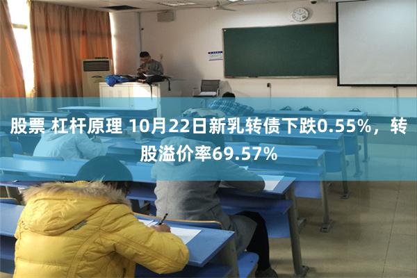 股票 杠杆原理 10月22日新乳转债下跌0.55%，转股溢价率69.57%