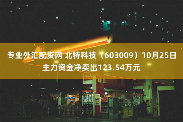 专业外汇配资网 北特科技（603009）10月25日主力资金净卖出123.54万元