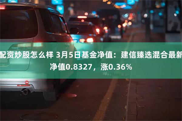 配资炒股怎么样 3月5日基金净值：建信臻选混合最新净值0.8327，涨0.36%